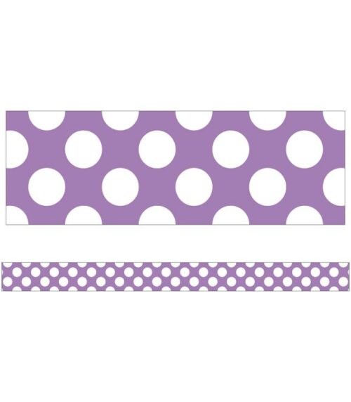 9781483844664 Purple With Polka Dots Straight Borders