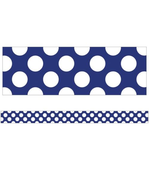 9781483844671 Navy With Polka Dots Straight Borders