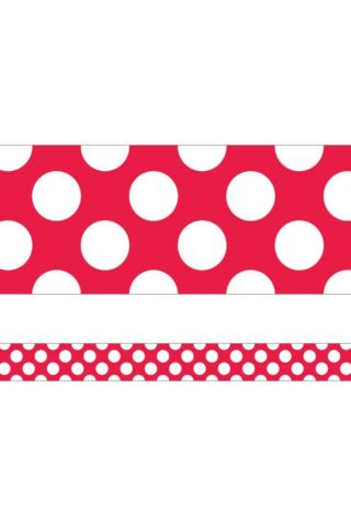 9781483844725 Red With Polka Dots Straight Borders