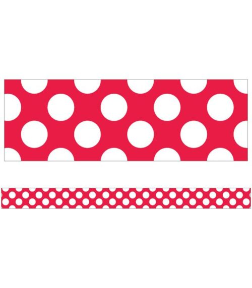 9781483844725 Red With Polka Dots Straight Borders