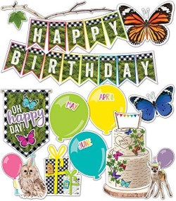 9781483851877 Woodland Whimsy Birthday Mini Bulletin Board Set