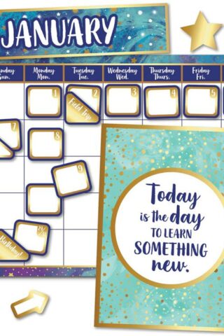 9781483852362 Galaxy Calendar Bulletin Board Set