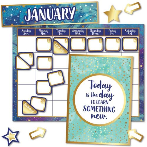 9781483852362 Galaxy Calendar Bulletin Board Set