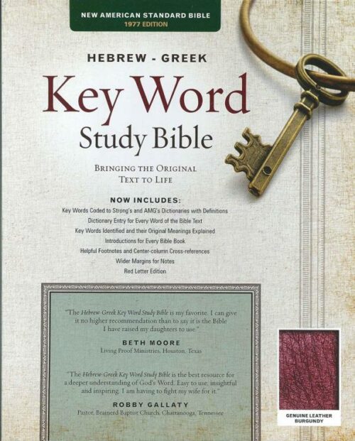 9781617159886 Hebrew Greek Key Word Study Bible