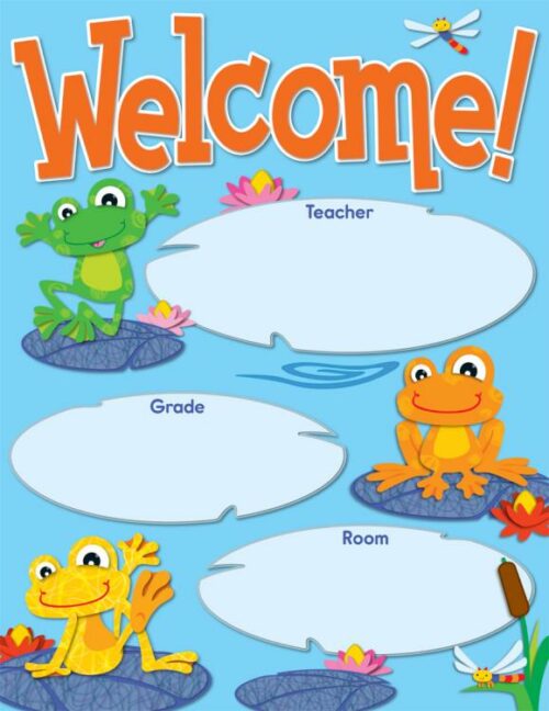 9781624420108 Funky Frogs Welcome Chart