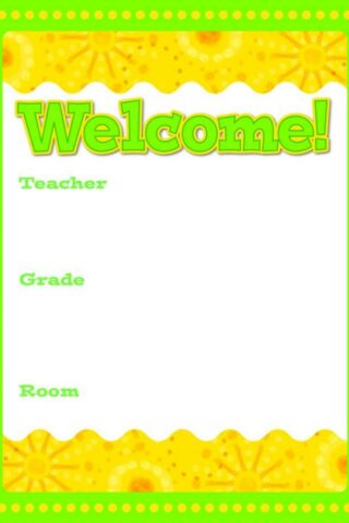 9781624420139 Lemon Lime Welcome Chart