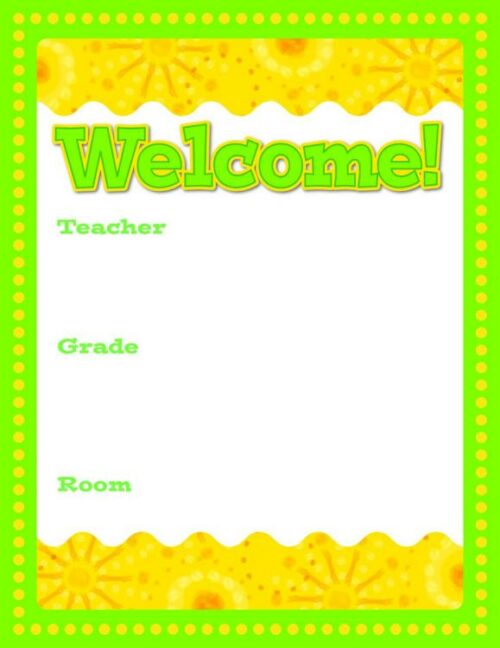 9781624420139 Lemon Lime Welcome Chart