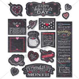 9781634459631 Chalk It Up Chalk Hearts Mini Bulletin Board