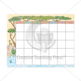 9781683101338 Safari Friends Calendar Chart