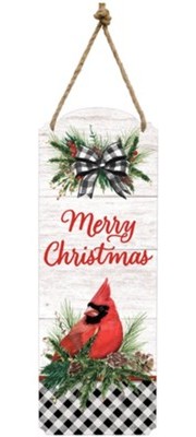 096069787006 Christmas Cardinal Metal (Plaque)