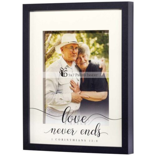 603799546041 Love Never Ends Photo Frame