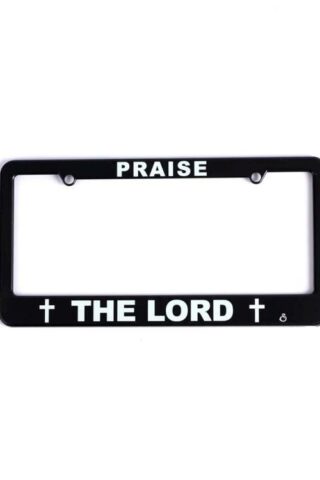 788200875665 Praise The Lord Auto Tag Frame