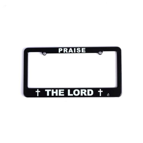 788200875665 Praise The Lord Auto Tag Frame