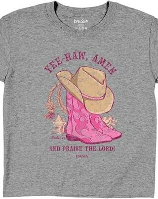 612978635018 Kerusso Kids Yee Haw Amen (4T (4 years) T-Shirt)