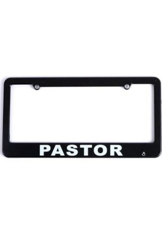 788200875801 Pastor Auto Tag Frame