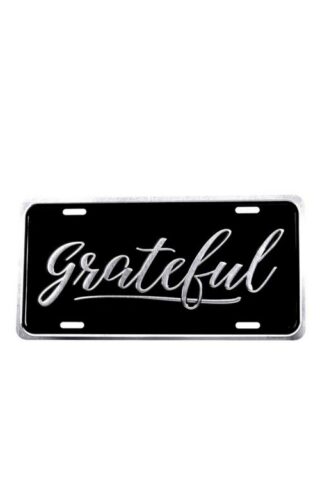 788200878499 Grateful Auto Tag (Bumper Sticker)