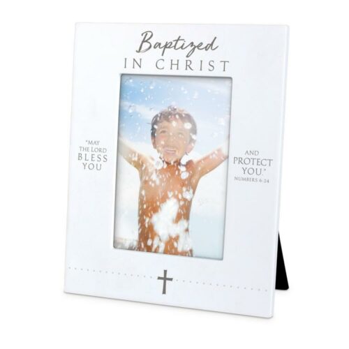 667665172673 Baptized In Christ Photo Frame Numbers 6:24