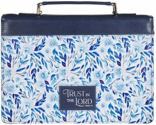1220000327863 Fashion Premium Vegan Leather Inspirational Bible Cover for Women: Trust in the