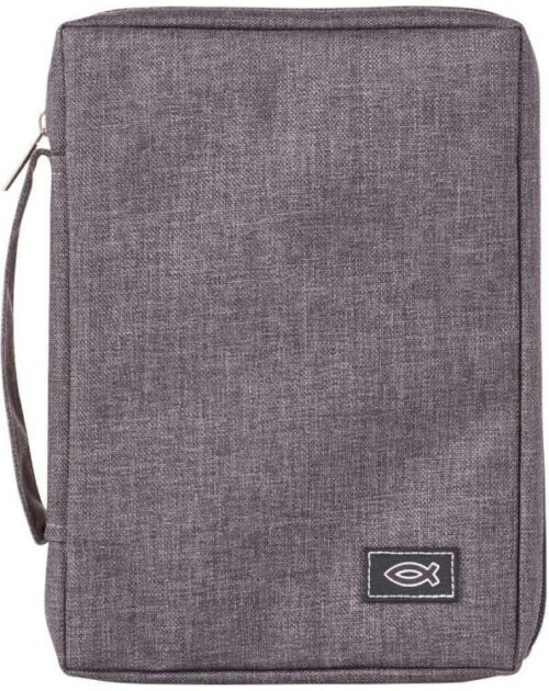 6006937139619 Canvas Bible Cover with Fish Symbol