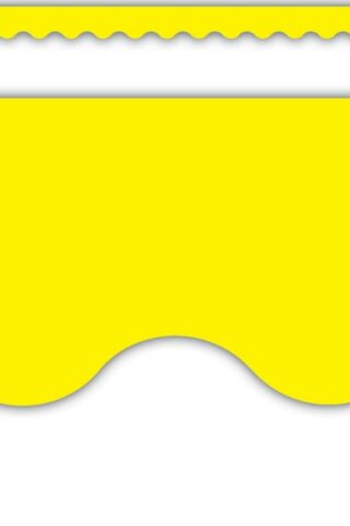 0014467041759 Yellow Scalloped Border Trim