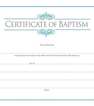 081407008806 Certificate Of Baptism