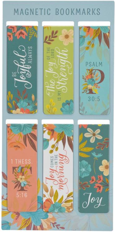 1220000325975 Colorful Inspirational Magnetic Scripture Bookmark Pagemarker Set for Women: Joy