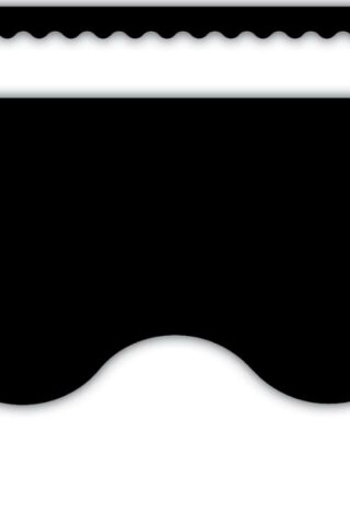 0088231943976 Black Scalloped Border Trim