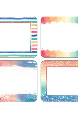 0088231989684 Watercolor Name Tags Labels