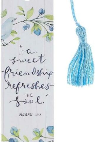 1220000134553 Sweet Friendship Bookmark with Tassel - Proverbs 27:9