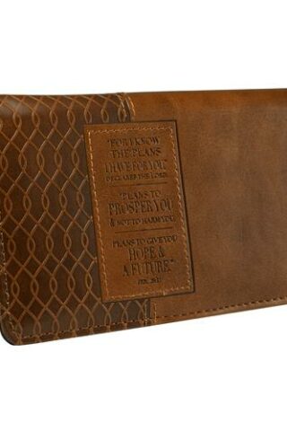 6006937117068 For I Know The Plans LuxLeather Checkbook Cover