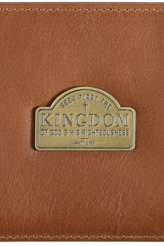 6006937157767 Genuine Full Grain Leather RFID Blocking Scripture Wallet for Men: Seek First th