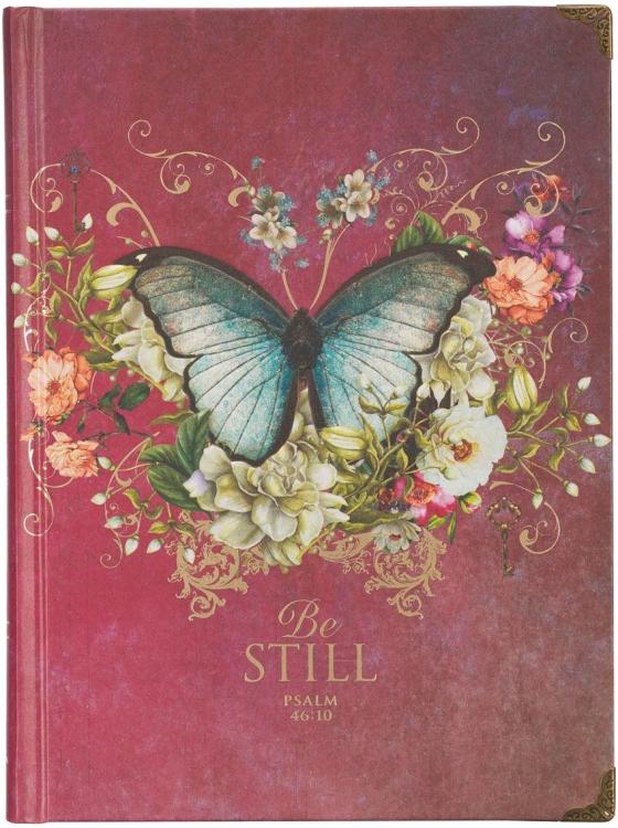 9781639522583 Butterfly Journal w/Scripture Be Still Psalm 46:10 Bible Verse Road/288 Ruled Pa
