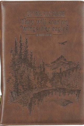 1220000322271 Men's Classic Bible Cover On Wings Like Eagles Mountain Isaiah 40:31