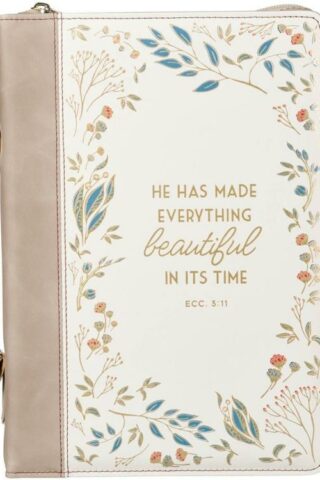1220000327887 Fashion Premium Vegan Leather Inspirational Bible Cover for Women: Everything Be
