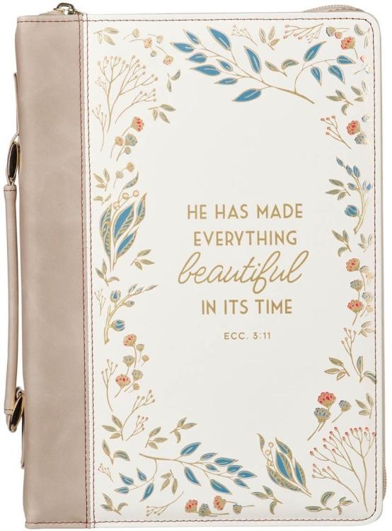 1220000327887 Fashion Premium Vegan Leather Inspirational Bible Cover for Women: Everything Be