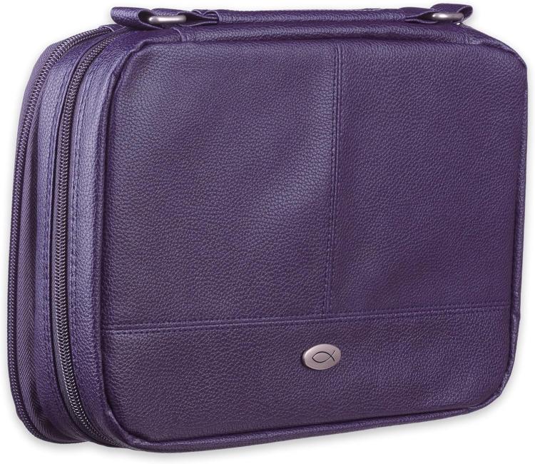 1220000721562 Inspirational Vegan Leather Two-fold Organizer Bible Cover for Women