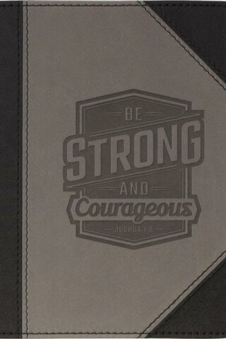 9781639526994 Be Strong And Courageous Black And Gray Handy Sized Journal Joshua 1:9