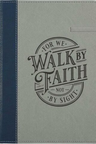 9781639527014 Walk By Faith Navy And Gray Classic Journal With Elastic Closure And Pen Ho