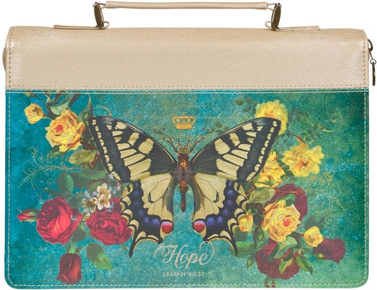 1220000322677 Vegan Leather Fashion Bible Cover Carry Case for Women: Hope - Isa. 40:31 Inspir