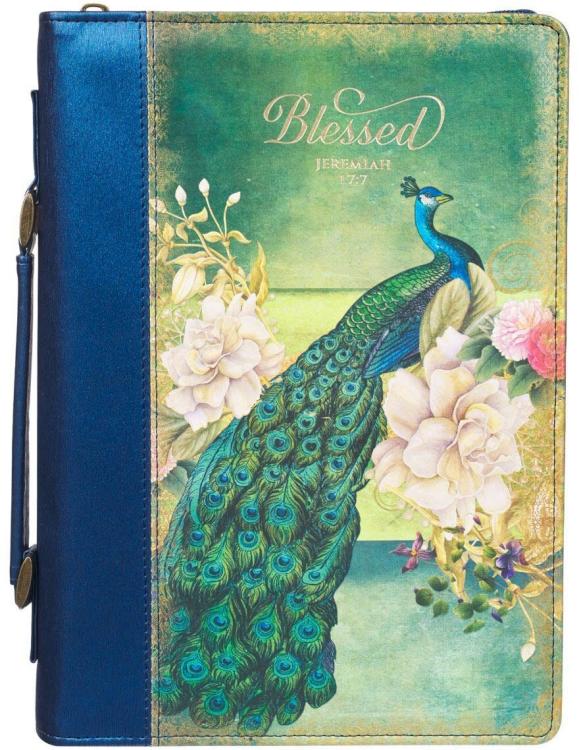 1220000322684 Vegan Leather Fashion Floral Bible Cover for Women: Strength & Dignity - Proverb