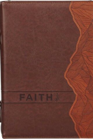 1220000329942 Classic Premium Vegan Leather Inspirational Bible Cover for Men & Women: Faith M