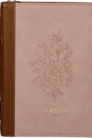 1220000329997 Premium Vegan Leather Inspirational Bible Cover for Women: Trust Encouraging Bib