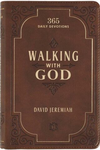 9781642721515 Walking with God Devotional - Brown Faux Leather Daily Devotional for Men & Wome