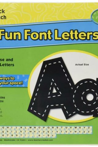 0712246051509 Black Stitch Fun Font Letters