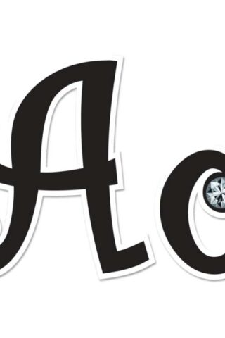 0712246051745 Black Bling Letters With Jewels