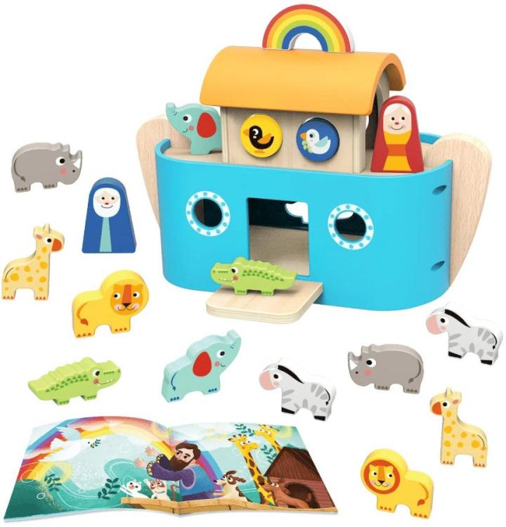 6972633371373 Wooden Noahs Ark With Book (Action Figure)