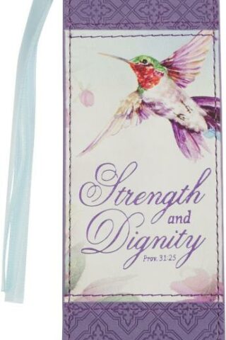 1220000324831 Premium Vegan Leather Scripture Bookmark for Women: Strength & Dignity Inspirati