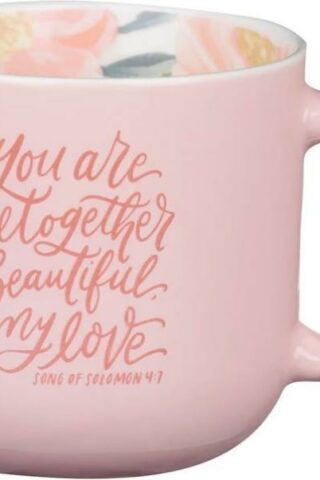 1220000721258 Altogether Beautiful Floral Ceramic Coffee Mug Song Of Solomon 4:7