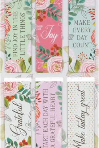 1220000371088 Grateful Heart Floral Magnetic Bookmark Set