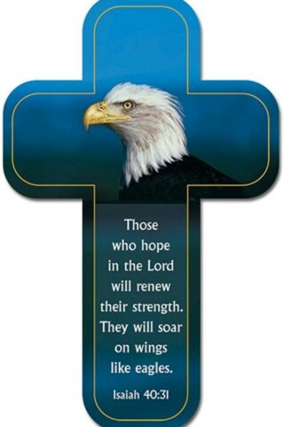 6006937095731 On Wings Like Eagles Paper Cross Bookmark Set - Isaiah 40:31